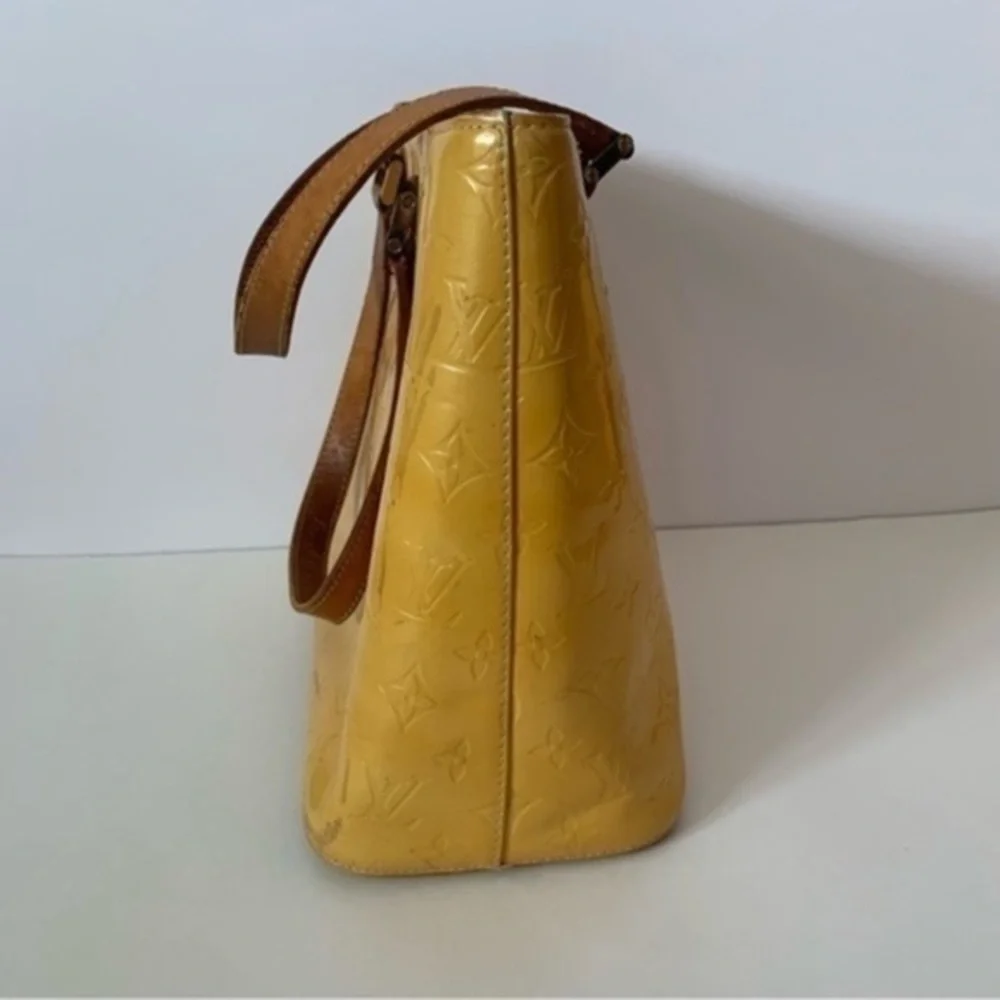 LOUIS VUITTON Houston Yellow Vernis Bag